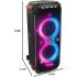 JBL PartyBox 710 Speaker with 800W RMS Powerful Sound, Built in Lights, Splashproof Design, 2 x 8" Woofers and 2 x 2.75" Tweeters, Tuned Bass Reflex Port, IPX4 - Black